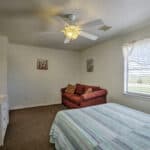 Queen Bed with Private Bathroom  Great view of the beach and comes with satellite HD TV.