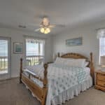 One of Two King-Sized Beds.  Spacious, sunny with three overlooking the Gulf of Mexico.