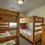 BunkBed Room Sleeps Four!  Kids love bunkbeds, but these are comfortable enough for adults, too.  
